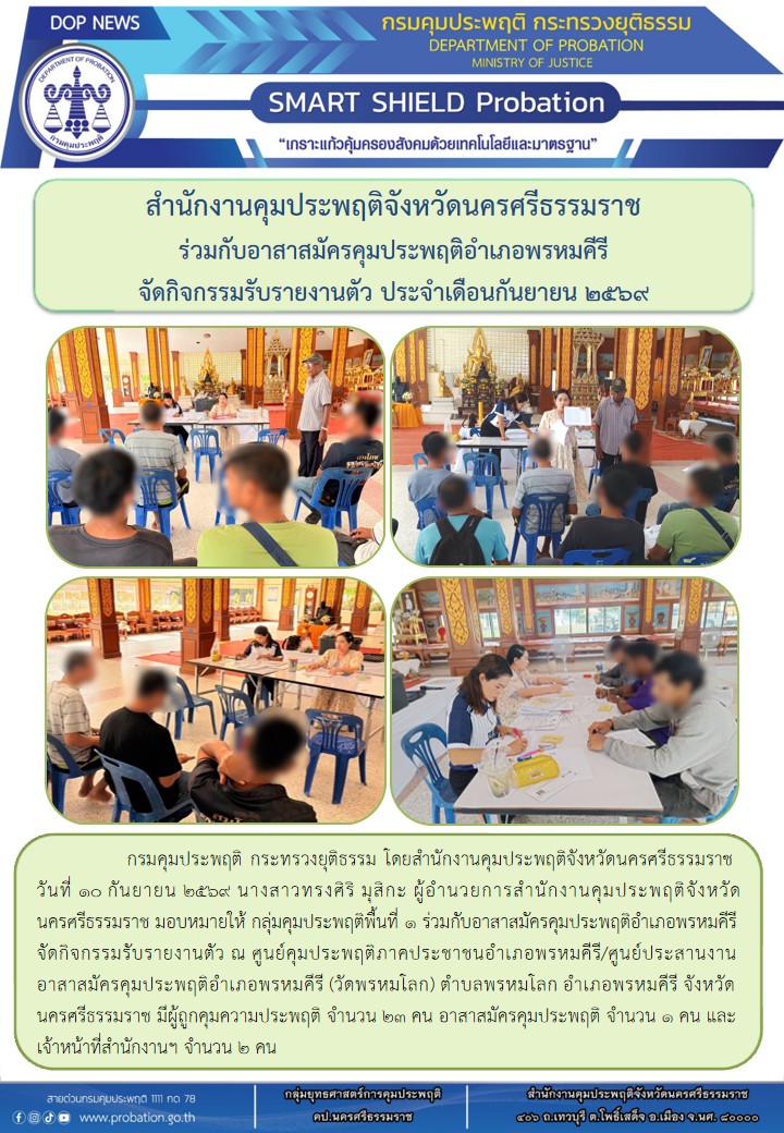 13 รายงานตัวพรหมคีรี